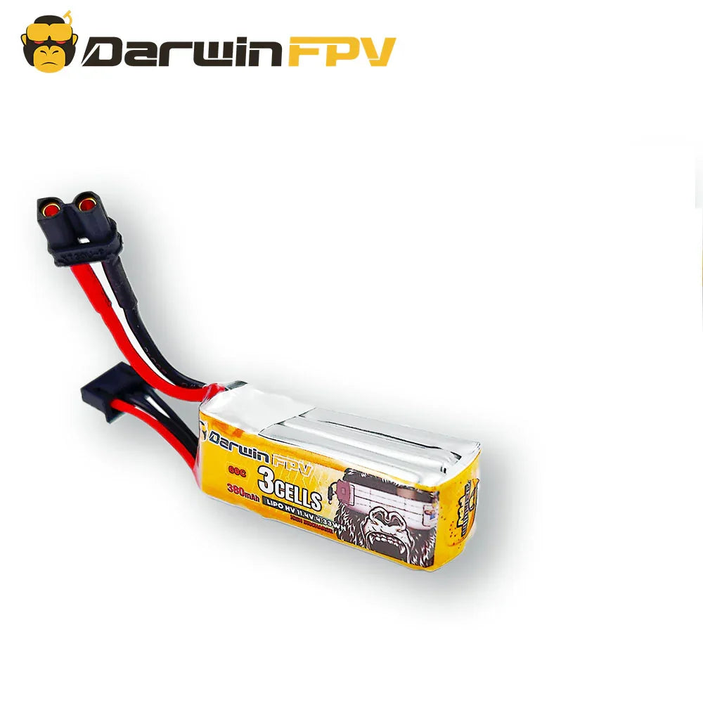 Аккумулятор DarwinFPV 380mAh 3S 11.4V 60C fpv drone — 2PCS