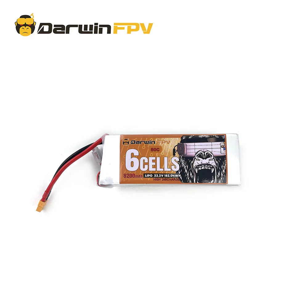 Аккумулятор DarwinFPV 6S 8200mAh 80C 22.2V FPV — 4 PCS для FPV дрона