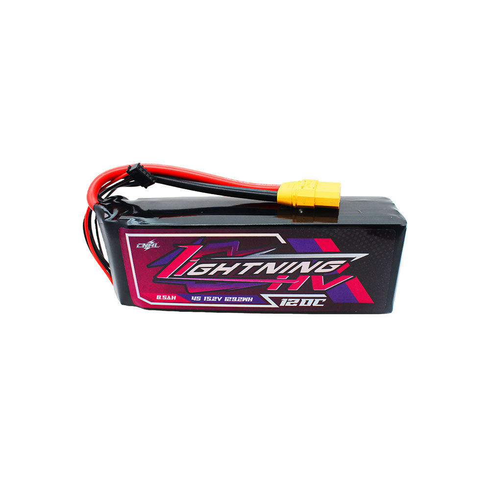 Аккумулятор CNHL Lightning LiHV 8500mAh 15.2V 4S 120C HV with XT90 Plug для FPV дрона
