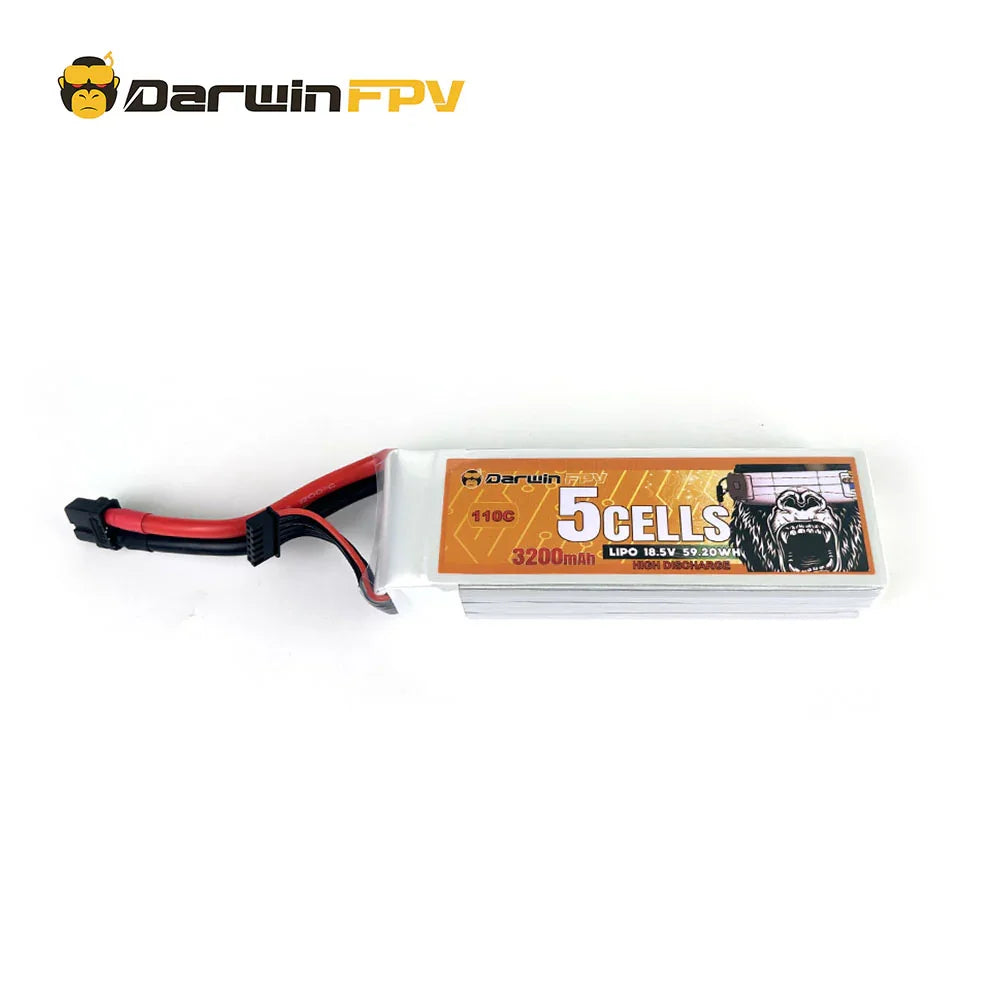 Аккумулятор DarwinFPV 5S 3200mAh 18.5V 110C — 4 PCS для FPV дрона