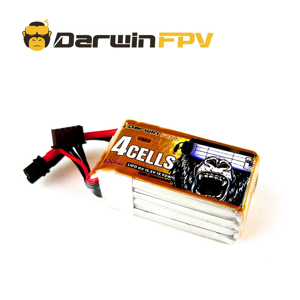 Аккумулятор DarwinFPV 4S 850mAh 15.2V Lipo FPV Drone — 4S 850mAh 15.2V Brushless / 1 PCS