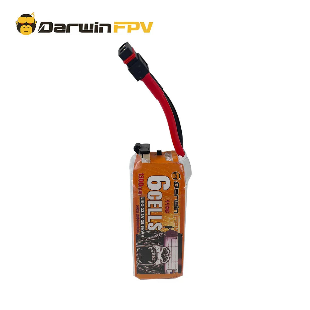 Аккумулятор DarwinFPV 6S 1300mAh Waterproof — 1 pcs для FPV дрона